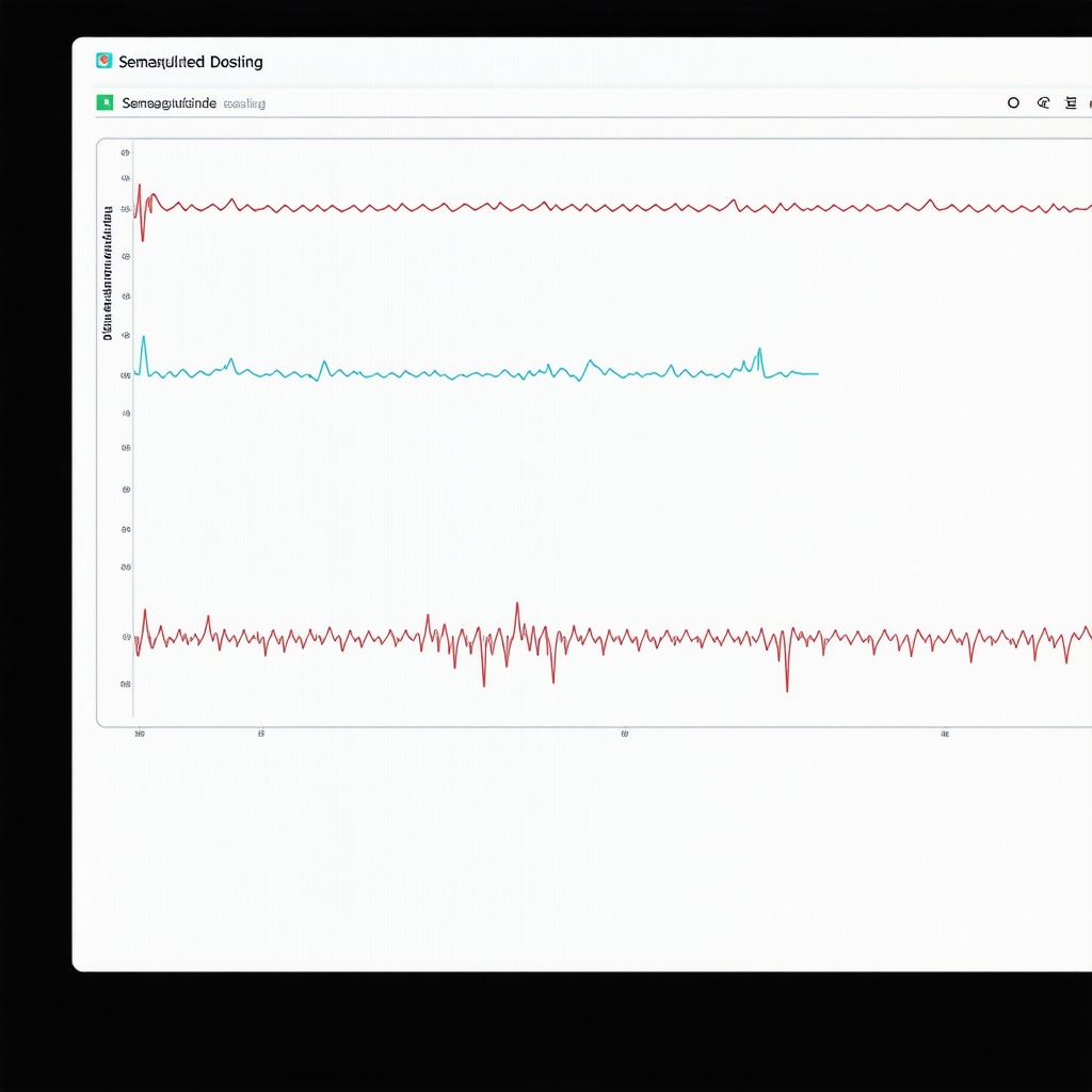 Advanced digital health tools monitoring patient biomarkers for semaglutide treatment