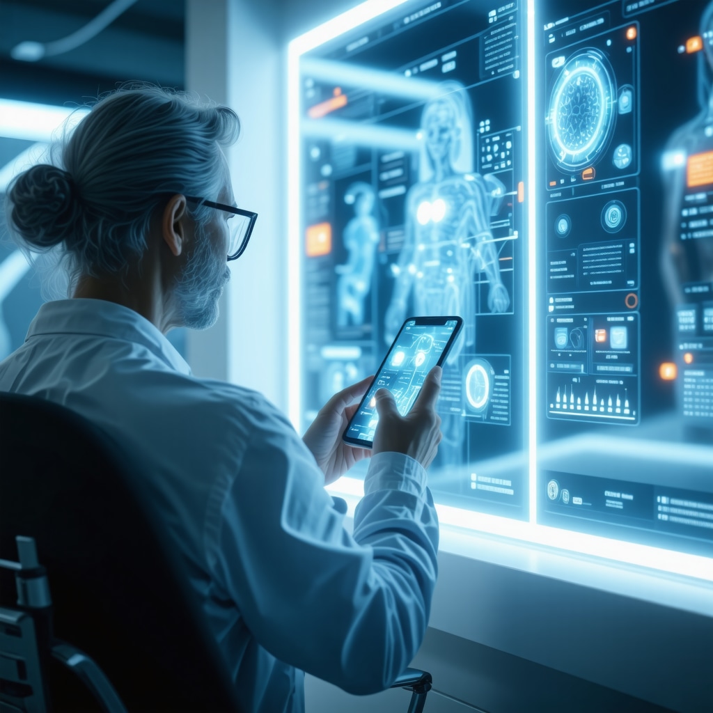 Patient monitoring semaglutide dosage on a digital app with genetic and biometric data visualization