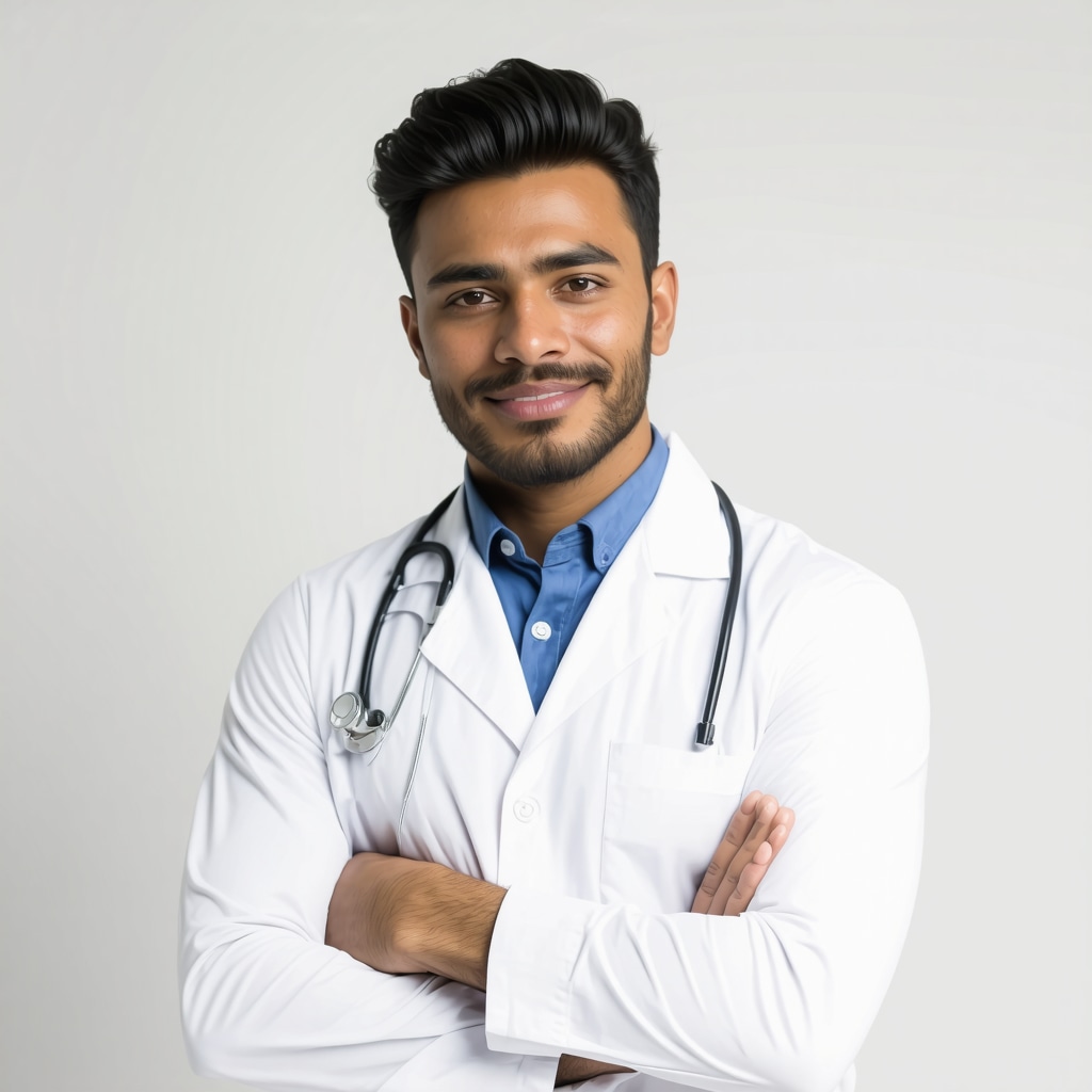 Doctor analyzing genetic and metabolic data for personalized weight loss therapy