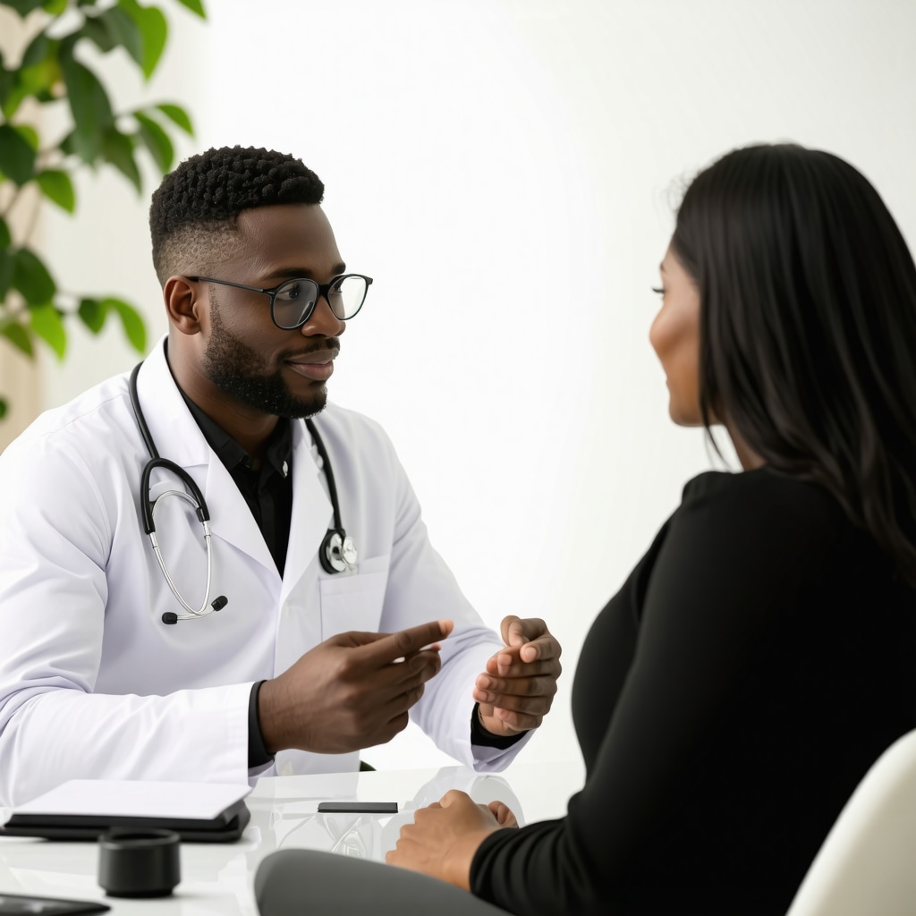 Doctor discussing personalized semaglutide weight loss plan with patient