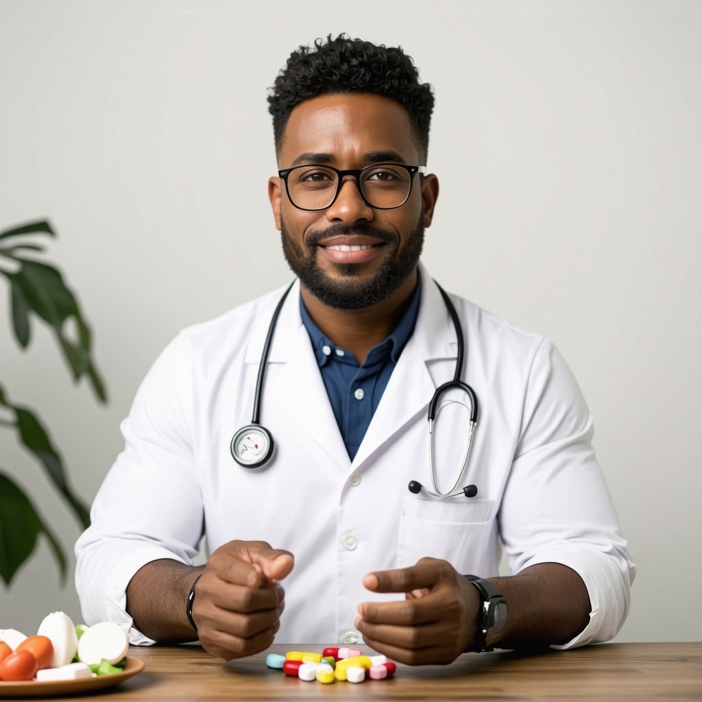 Doctor reviewing personalized fasting and medication timing for weight loss