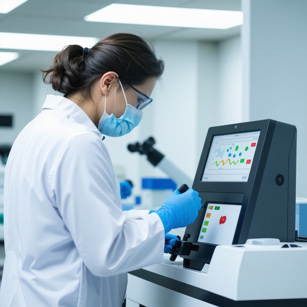 Modern lab equipment for microbiome and data analysis in weight loss.