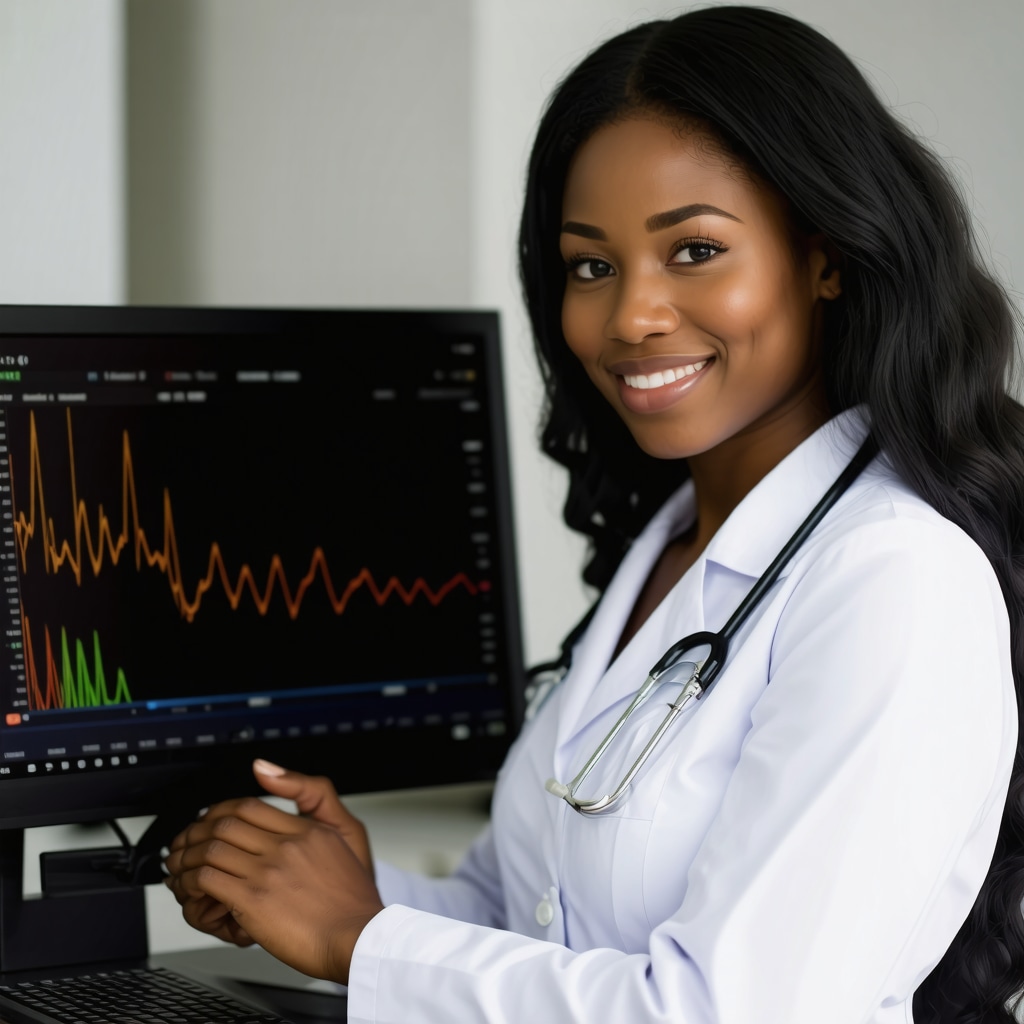 Healthcare professional analyzing genetic data and digital health tools for weight loss
