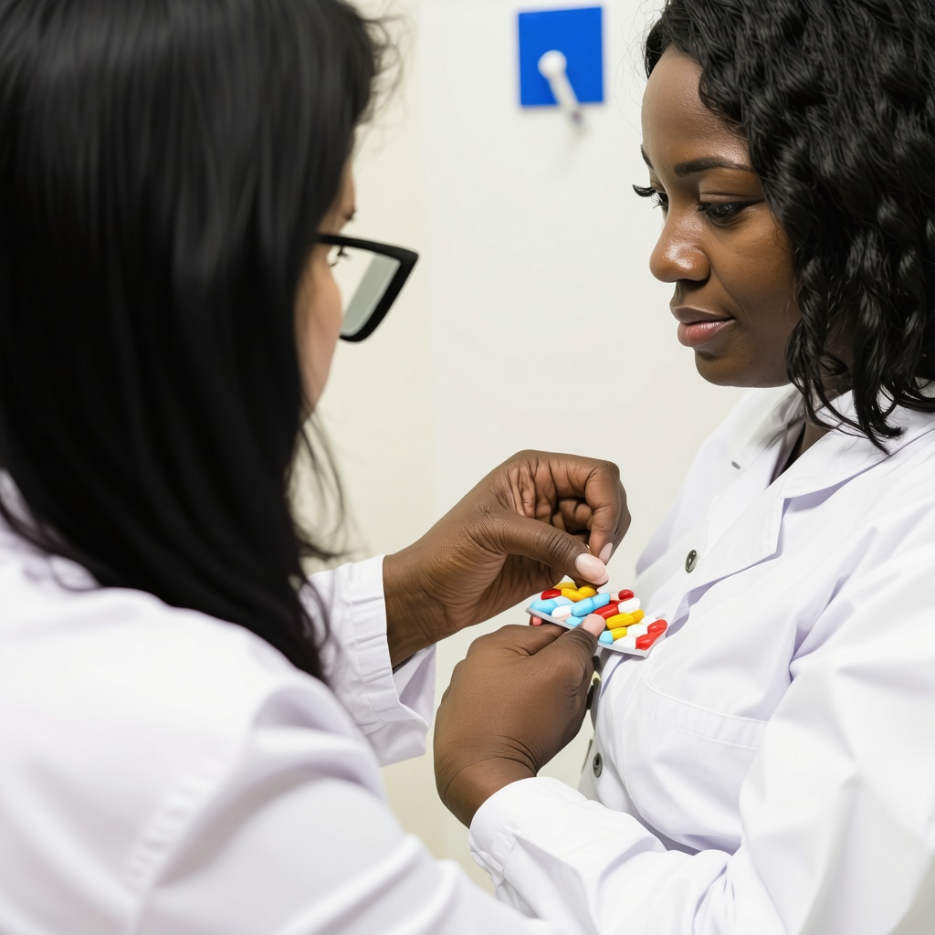 Doctor reviewing patient data for Semaglutide dosing
