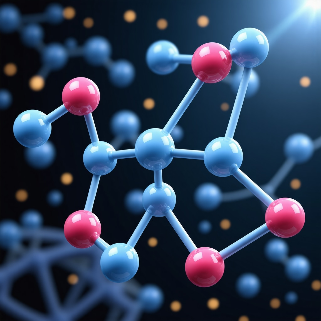 Medical illustration showing semaglutide molecule and dosing protocols