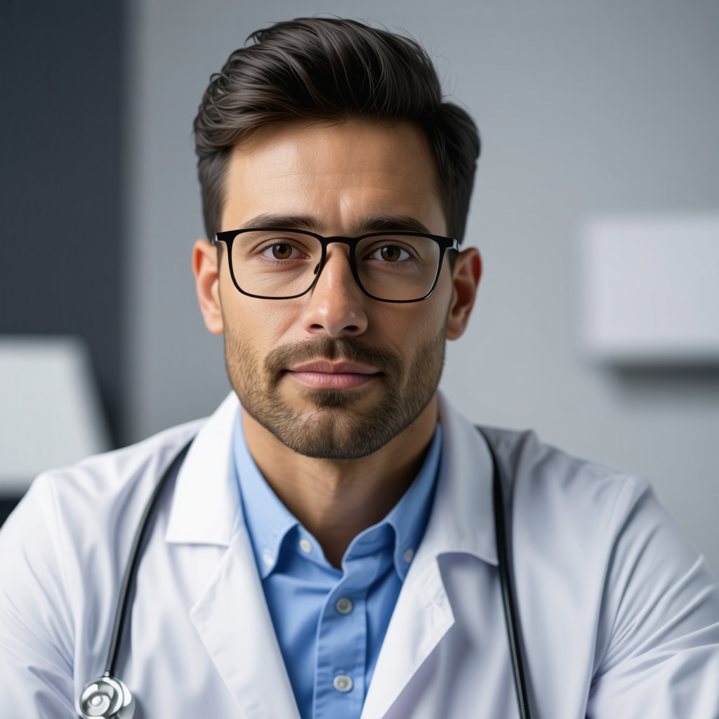Medical professional studying metabolic pathways related to semaglutide