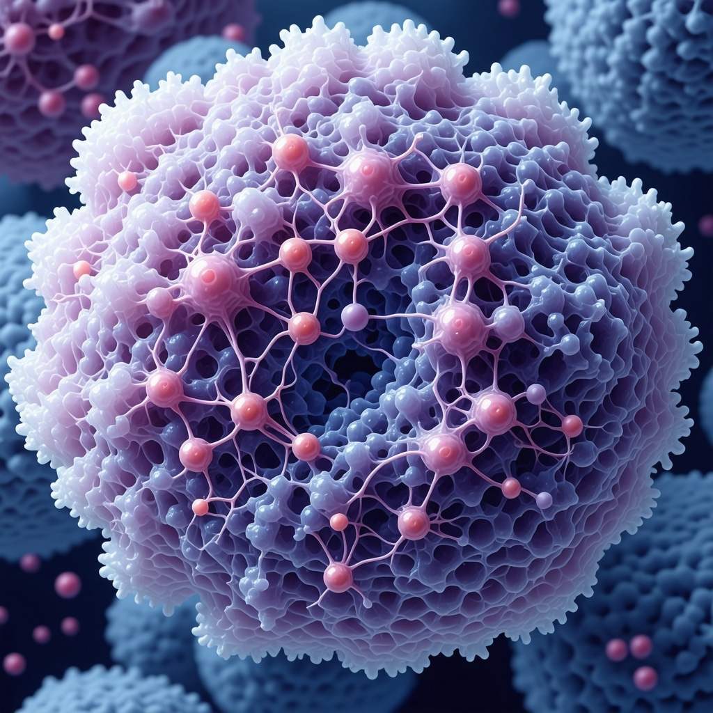 3D molecular illustration of semaglutide effects on mitochondria and adipose tissue browning with neuroendocrine signaling