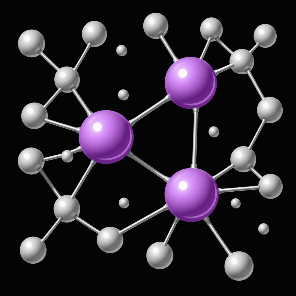 Illustration of semaglutide molecule and its metabolic pathways in human body