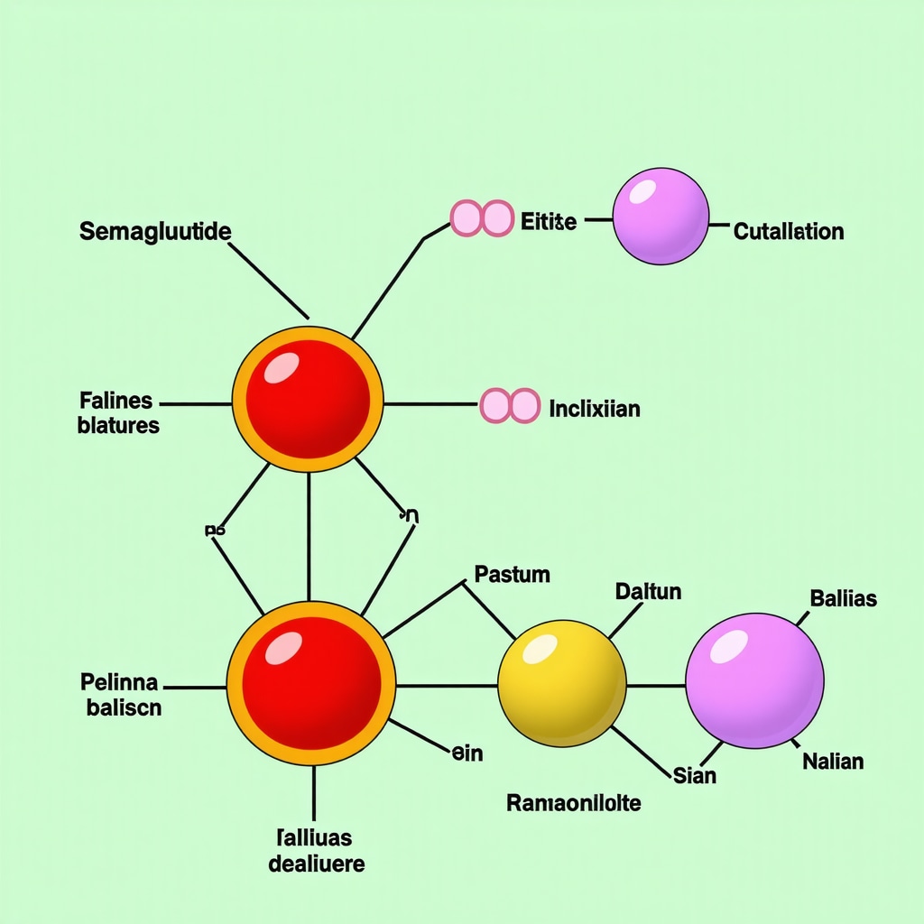 Illustrative diagram showing how semaglutide enhances fasting metabolism