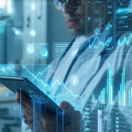 Healthcare professional reviewing digital health data and personalized treatment plans.