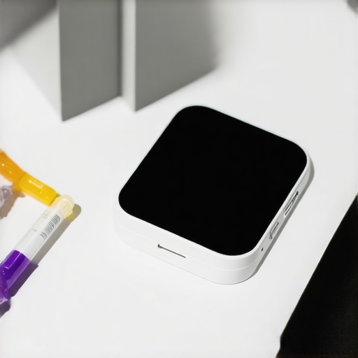 Illustration of AI analytics and CGM devices used in personalized Semaglutide therapy