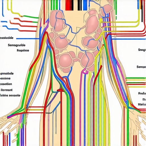 Expert diagram showing hormonal pathways and metabolic effects of semaglutide for fat loss