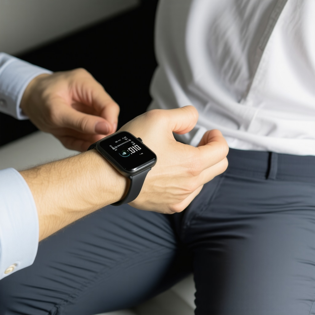 Person monitoring health data with wearable device for personalized weight management