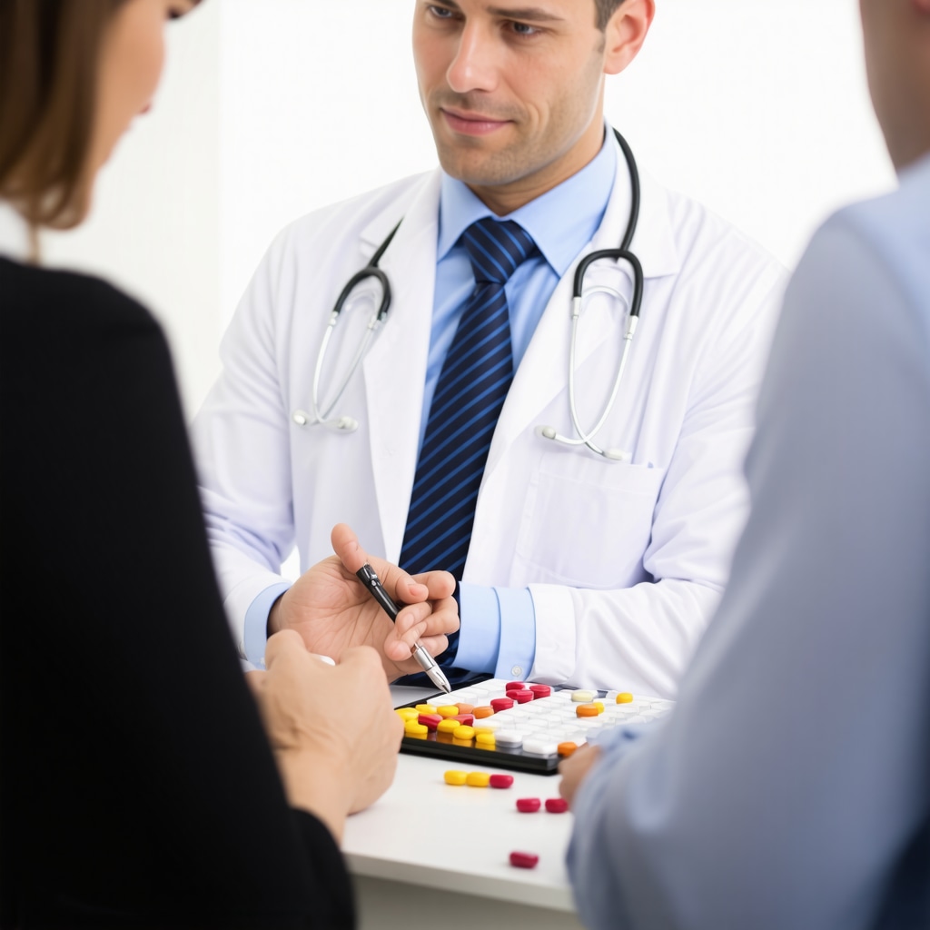 Doctor discussing Semaglutide and fasting plans with a patient.