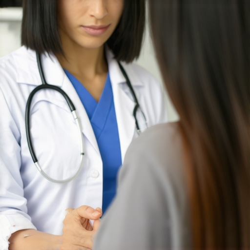 Doctor explaining semaglutide and fasting benefits to patient.