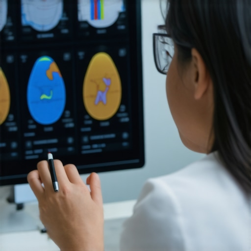 Doctor using digital device to tailor semaglutide treatment based on metabolic profiling