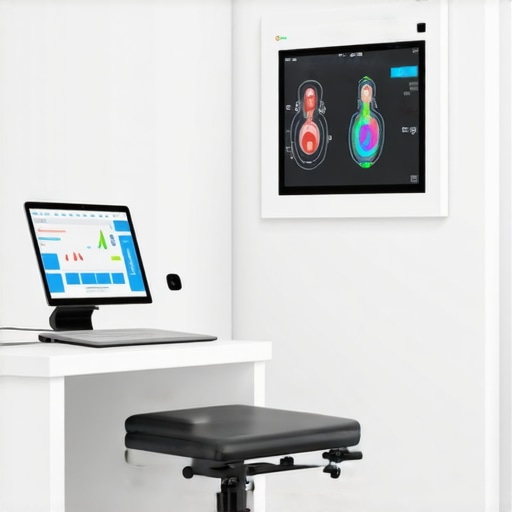 Advanced medical setup with digital and genetic testing tools for personalized weight loss treatment.