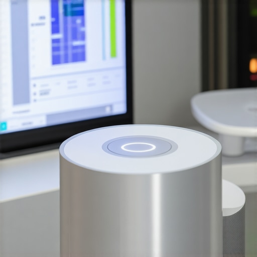Futuristic clinical setting showcasing digital health tools and genetic testing for personalized weight loss treatment