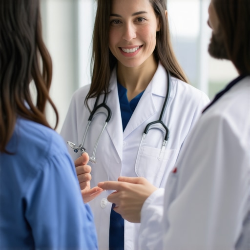 Medical professionals analyzing genetic and digital health data for personalized weight management