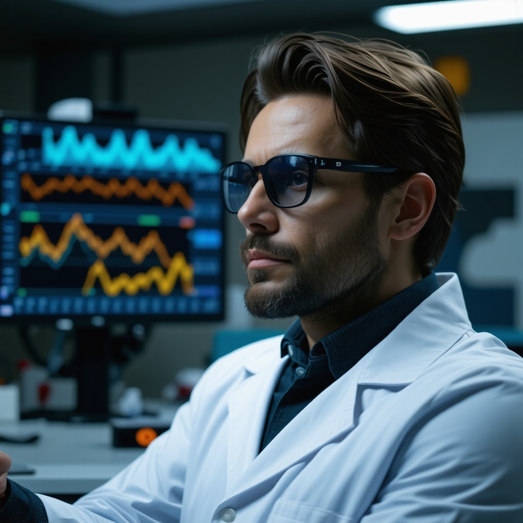 Futuristic medical devices monitoring hormonal levels and metabolic responses in weight management