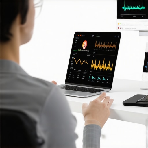 A healthcare professional analyzing metabolic data with a patient using advanced digital tools.