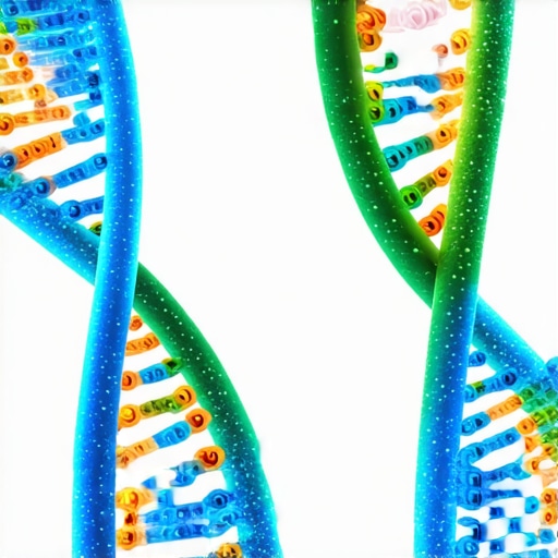 Illustration of DNA strands representing genetic variability in drug response