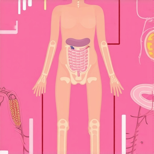 Illustration of gut bacteria influencing hormone levels related to appetite and metabolism
