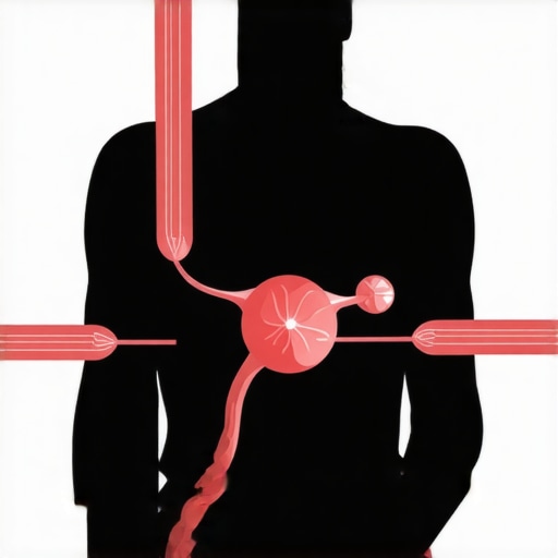 Diagram showing hormonal pathways affected by semaglutide for weight management