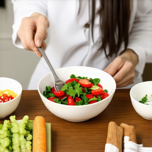 Person practicing intermittent fasting with nutritious meals