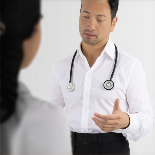 Doctor consulting with patient about semaglutide treatment for rapid weight loss.