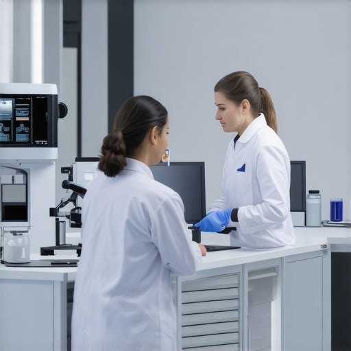 Scientists in a lab analyzing biological samples to tailor Semaglutide diet plans