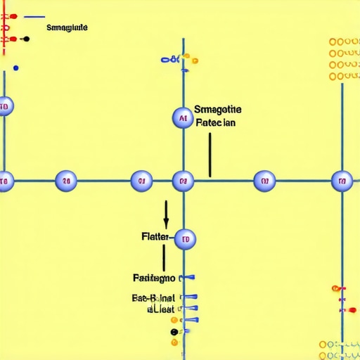 Illustration of molecular pathways involved in fat oxidation enhanced by semaglutide and fasting