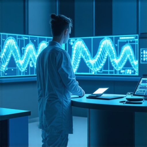 Advanced medical clinic with AI and genetic analysis equipment