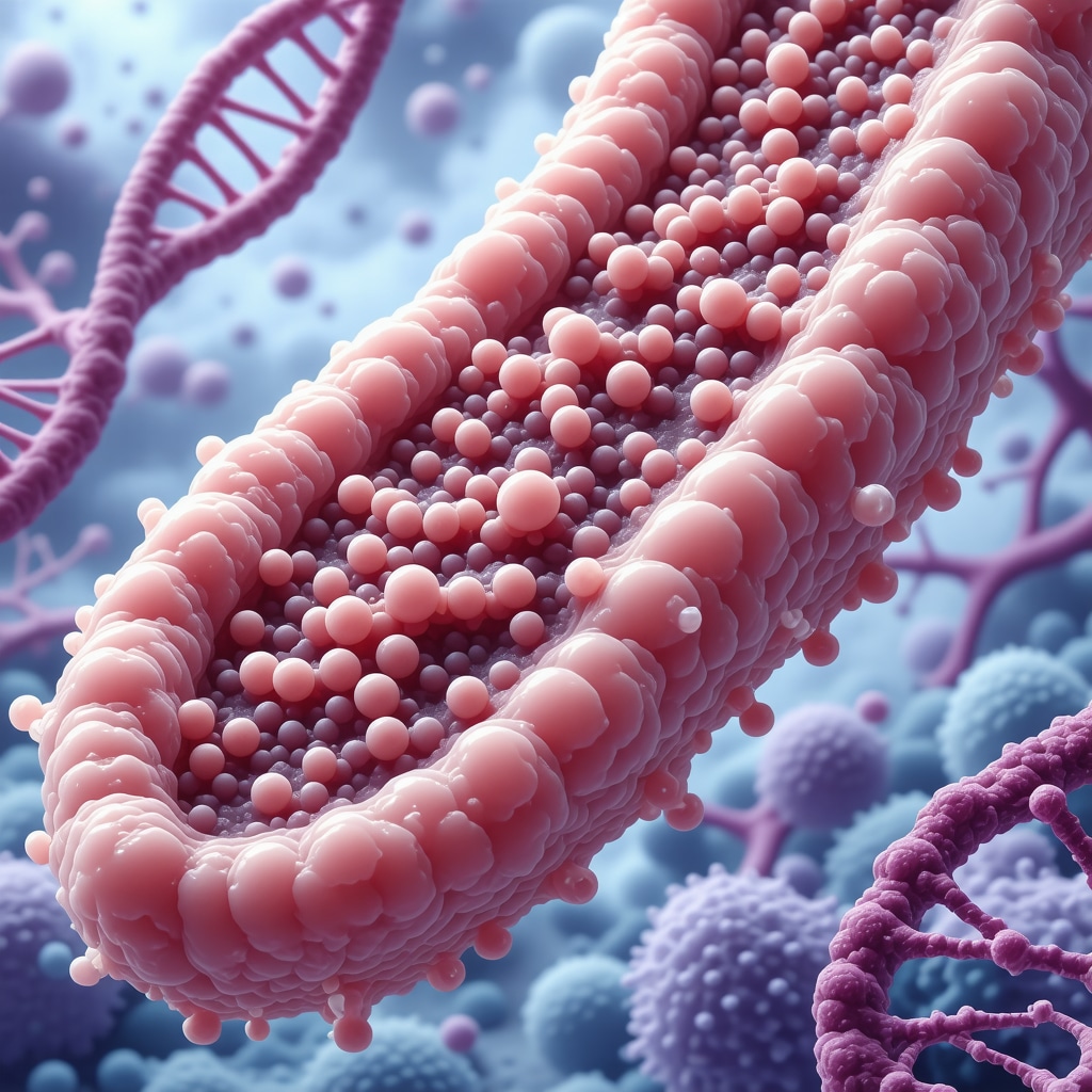 Illustration of gut microbiota analysis and customized probiotic therapy for obesity