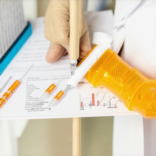 Doctor adjusting medication dosage during patient consultation