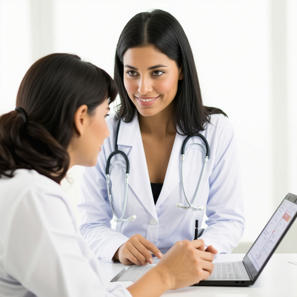 Doctor analyzing digital health data for tailored Semaglutide therapy