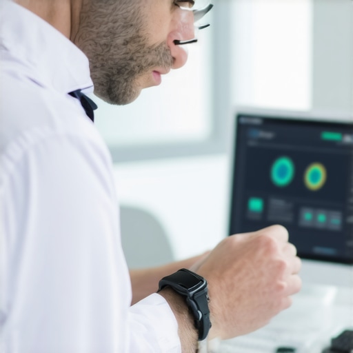 Doctor reviewing patient's data from wearable health devices for optimized Semaglutide therapy