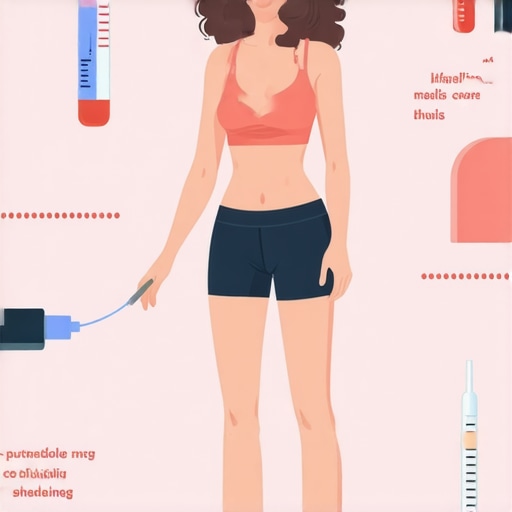 Infographic illustrating personalized dosing, nutritional tactics, and behavioral interventions for weight loss