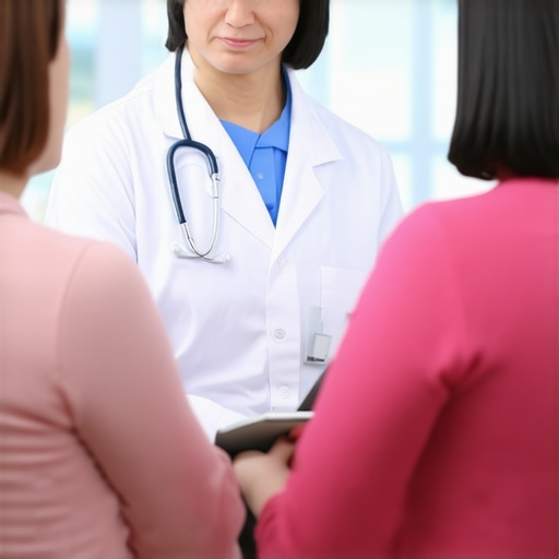 Doctor consulting with patient about tailored weight management plan.