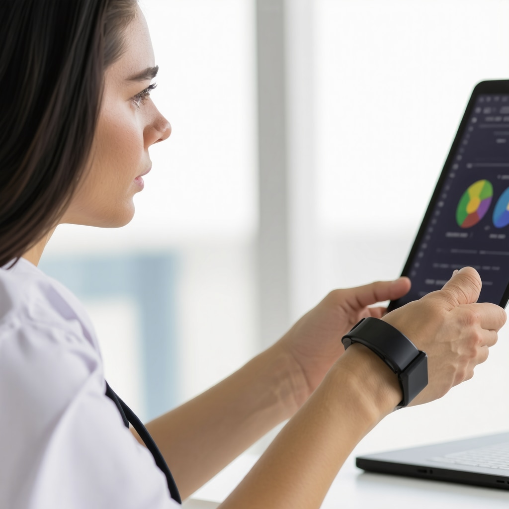 Doctor reviewing data from wearables to optimize semaglutide treatment