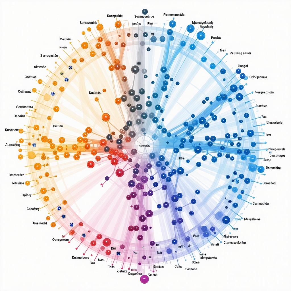 Genetic markers and pathway diagrams illustrating personalized Semaglutide treatment