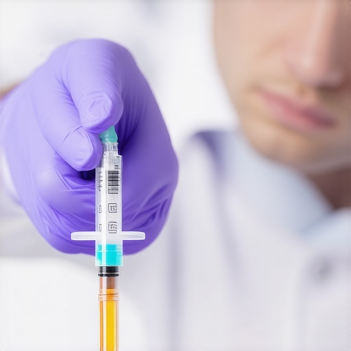 Healthcare professional demonstrating semaglutide injection method
