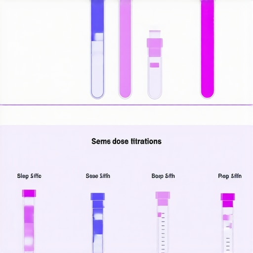 Infographic illustrating Semaglutide weekly dose titration and side effect management.