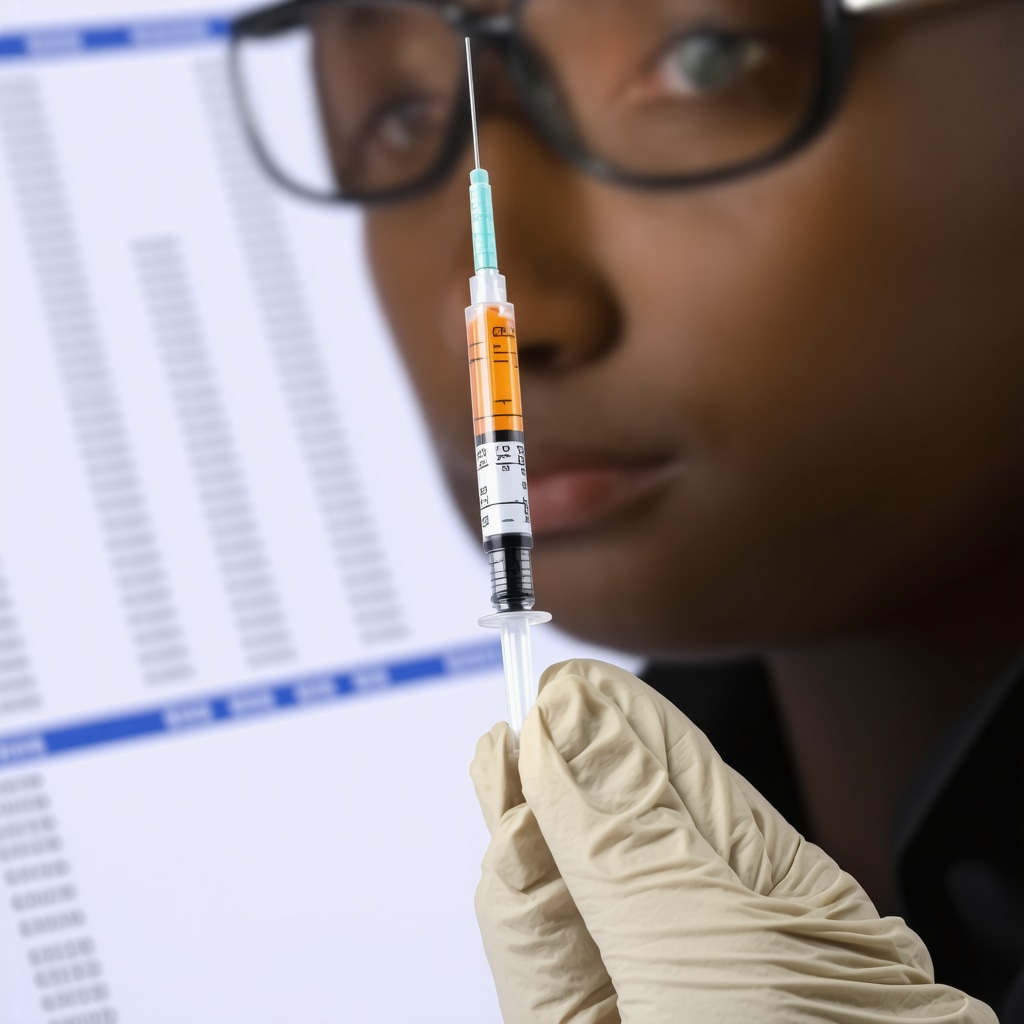 Healthcare professional preparing semaglutide injection in a clinical setting.