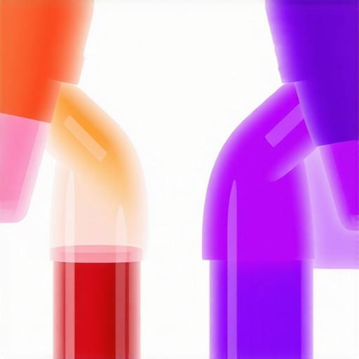 Illustration showing Semaglutide molecules and hormonal effects during fasting for weight loss