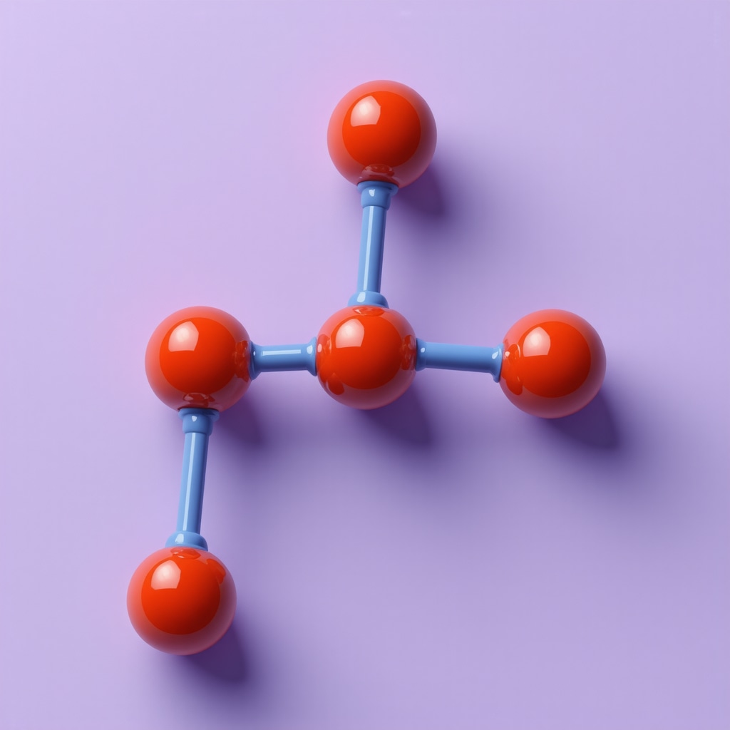 Illustration of Semaglutide molecule affecting hormonal pathways in fasting state.