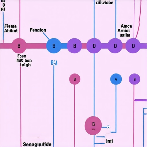 Infographic showing how Semaglutide interacts with personalized diet plans to promote weight loss