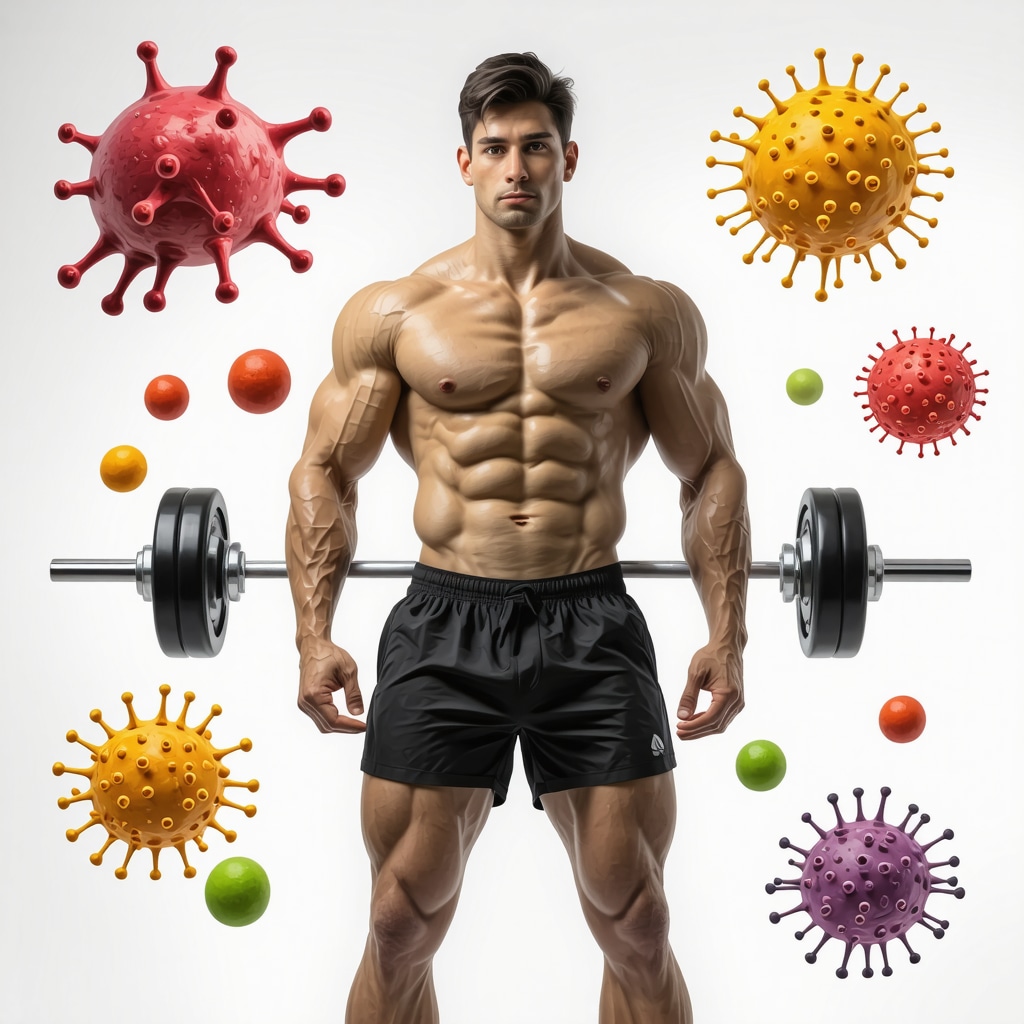 Diagram showing how exercise, microbiome modulation, and semaglutide enhance fat oxidation