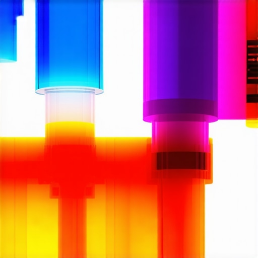 Futuristic illustration showing AI algorithms analyzing patient data from wearables for personalized semaglutide dosing