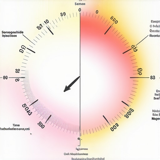 Diagram illustrating circadian cycles with timings for Semaglutide and fasting aligned with biological clock